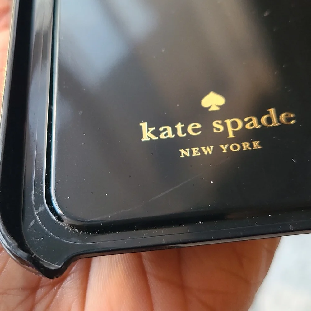 Kate Spade Samsung Galaxy s6 Phone Case Black Polka Dot